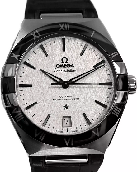 Omega Constellation 41MM Grey Dial Leather Strap (131.33.41.21.06.001)
