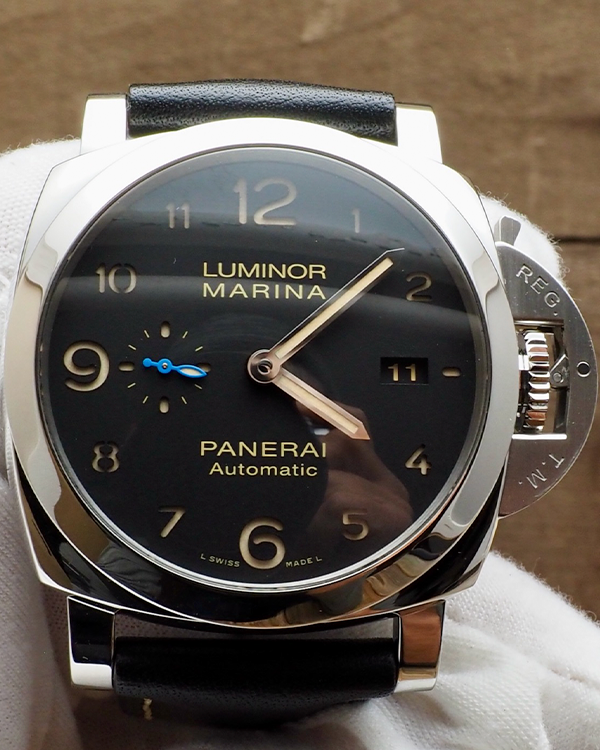 2017 Panerai Luminor Marina 1950 3 Days Automatic 44MM Black Dial Leather Strap (PAM01359)