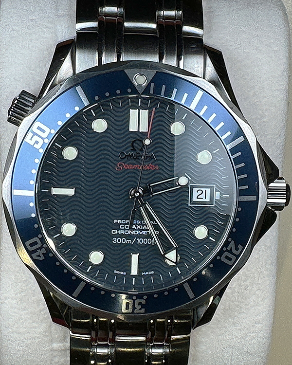 Omega Seamaster Diver 300M 41MM Quartz Blue Dial Steel Bracelet (2221.80.00)