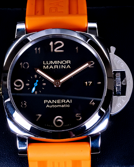 2018 Panerai Luminor Marina 1950 3 Days Automatic 44MM Black Dial Rubber Strap (PAM01359)
