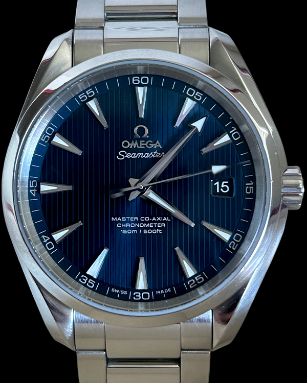 No Reserve - 2016 Omega Seamaster Aqua Terra 41.5MM Blue Dial Steel Bracelet (231.10.42.21.03.003)