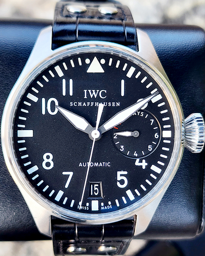 2014 IWC Schaffhausen Pilot Big Pilot 46MM Black Dial Leather Strap (IW500901)