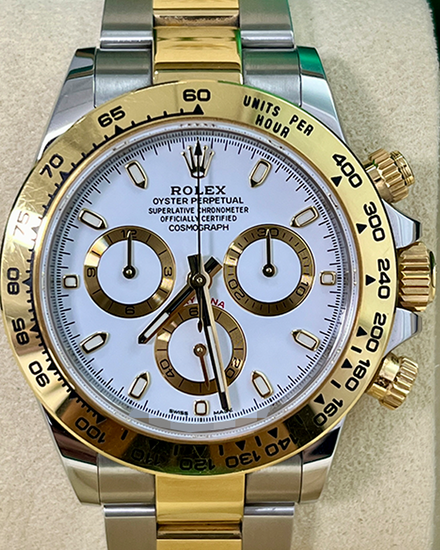 2018 Rolex Cosmograph Daytona 40MM White Dial Two-Tone Oyster Bracelet (116503)