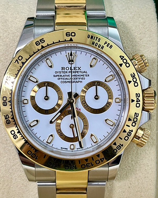 2018 Rolex Cosmograph Daytona 40MM White Dial Two-Tone Oyster Bracelet (116503)
