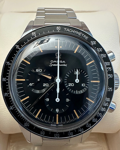 2024 Omega Speedmaster Anniversary Series "First Omega in Space" 39.7MM Blue/Grey Dial Steel Bracelet (310.30.40.50.06.001)