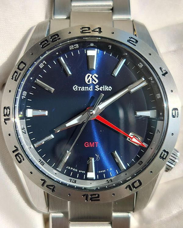 2024 Grand Seiko Sports Collection GMT 39MM Quartz Blue Dial Steel Bracelet (SBGN029G)