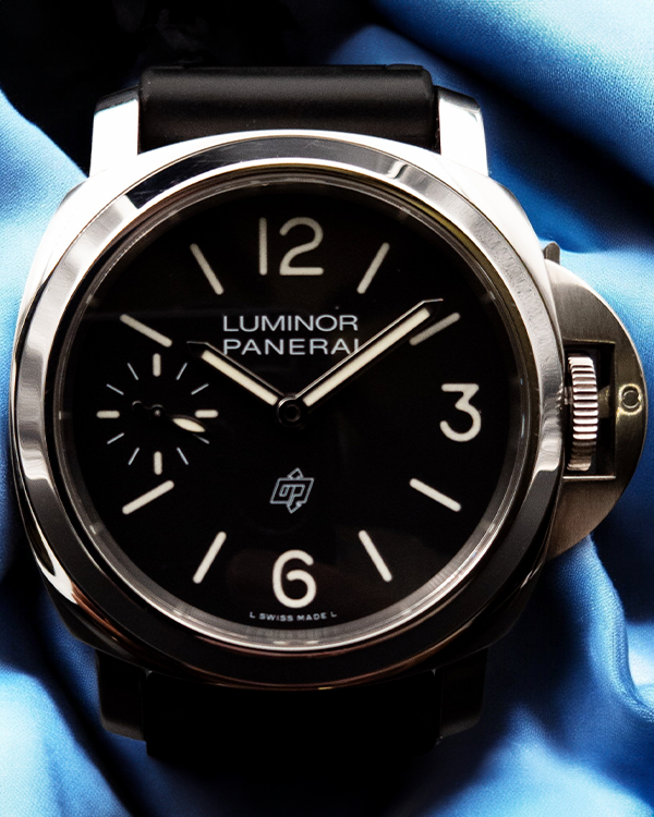 2022 Panerai Luminor Base Logo 44MM Black Dial Rubber Strap (PAM01084)