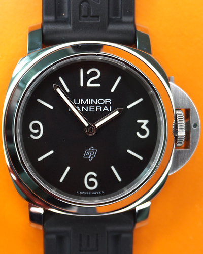 2023 Panerai Luminor Base Logo 44MM Black Dial Rubber Strap (PAM01086)