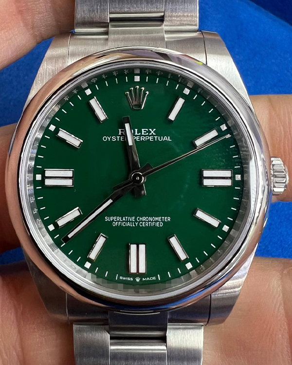 2024 Rolex Oyster Perpetual 41MM Green Dial Oyster Bracelet (124300)