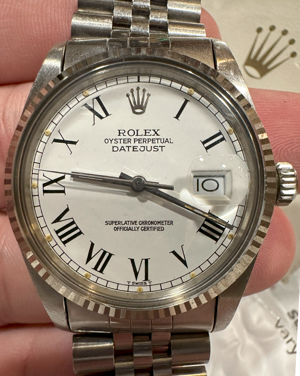 1986 Rolex Datejust 36MM White Dial Jubilee Bracelet (16014)