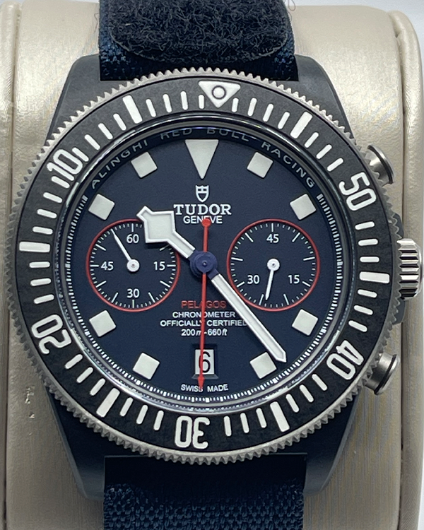 2024 Tudor Pelagos FXD Chrono Alinghi "Red Bull Racing" 43MM Blue Dial Textile Strap (25807KN)