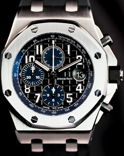 Audemars Piguet Royal Oak Offshore 42MM Black Dial Rubber Strap (26470ST.OO.A028CR.01)