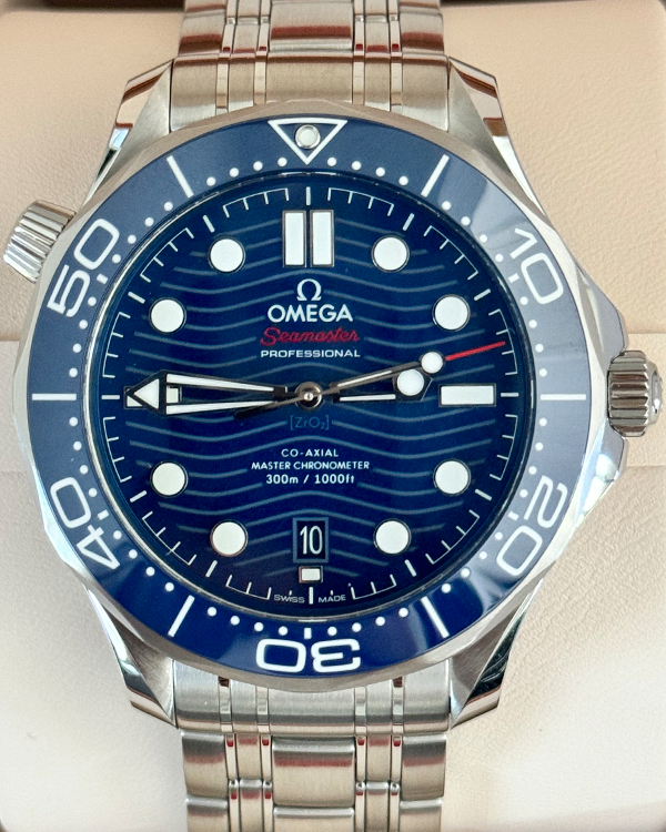 No Reserve - 2024 Omega Seamaster Diver 300M 42MM Blue Dial Steel Bracelet (210.30.42.20.03.001)