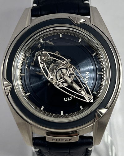 2019 Ulysse Nardin Freak 45MM Blue Dial Leather Strap (2505-250)