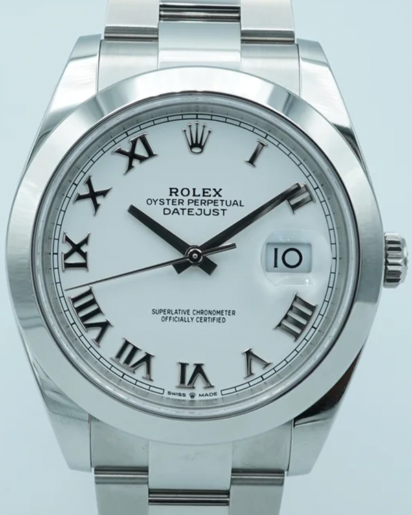 2024 Rolex Datejust 41MM White Dial Oyster Bracelet (126300)