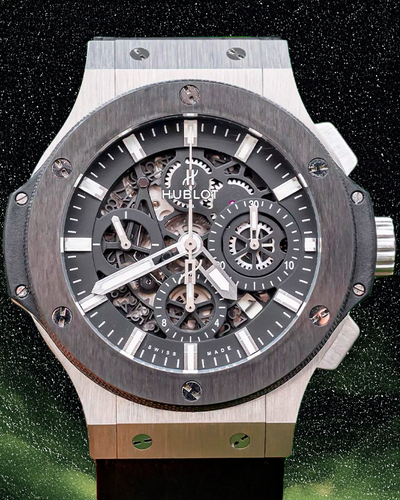 2016 Hublot Big Bang Aero Bang 44MM Skeleton Dial Leather Strap (311.SM.1170.GR)