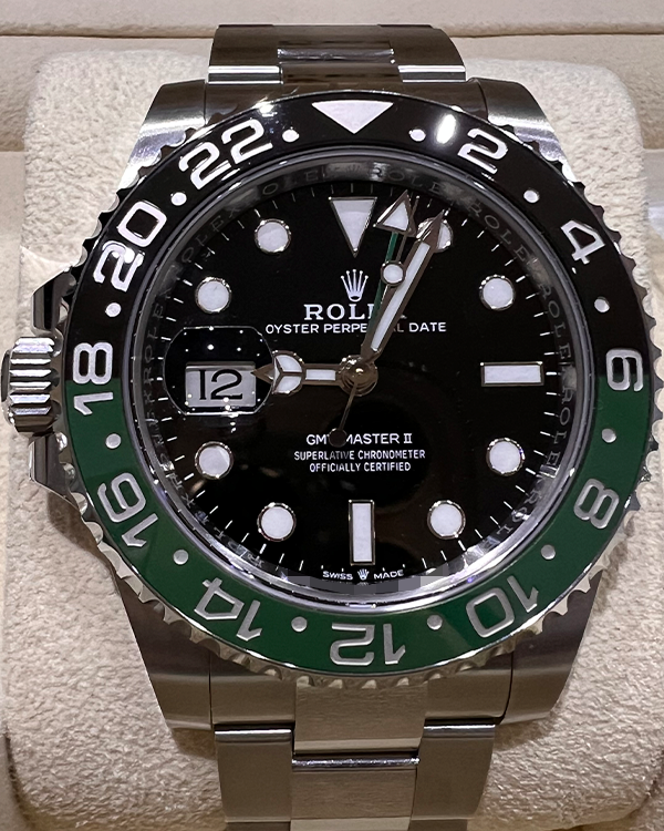 2023 Rolex GMT-Master II "Sprite" 40MM Black Dial Oyster Bracelet (126720VTNR)