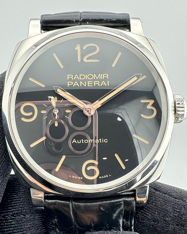 Panerai Radiomir 1940 3 Days 42MM Black Dial Leather Strap (PAM00620)