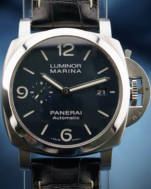 2021 Panerai Luminor Marina 44MM Blue Dial Leather Strap (PAM01313)