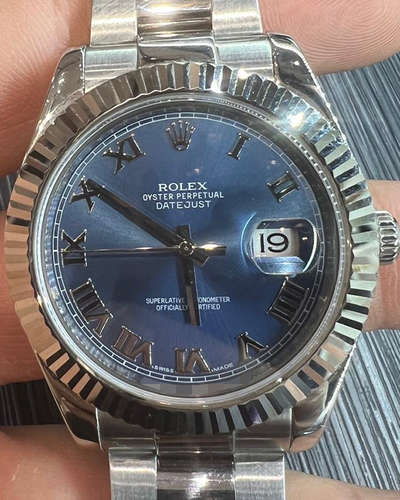 Rolex Datejust II 41MM Blue Dial Oyster Bracelet (116334)