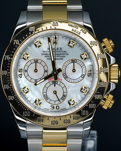 2015 Rolex Cosmograph Daytona 40MM Mother of Pearl Dial Two-Tone Oyster Bracelet (116523)