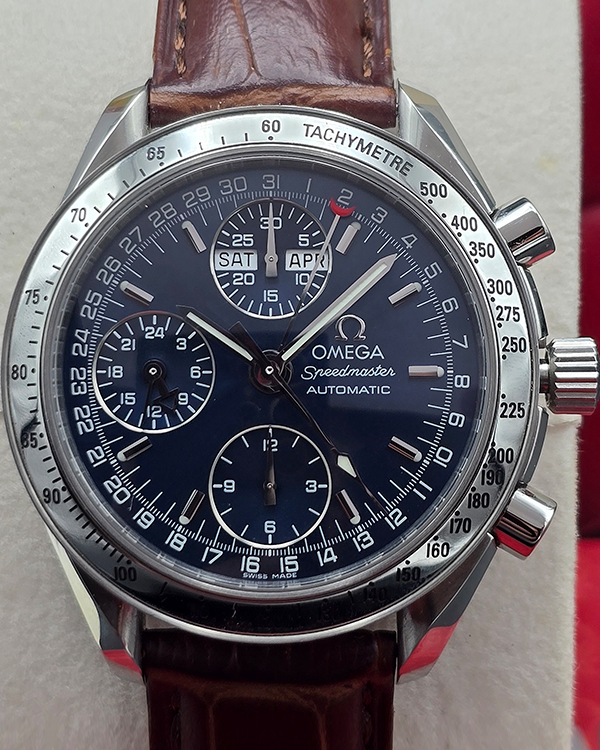 Omega Speedmaster Day Date 39MM Blue Dial Steel Bracelet (3523.80.00)