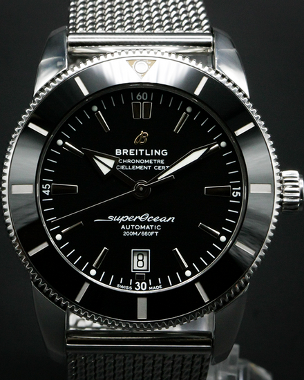 2021 Breitling Superocean Heritage II 46MM Black Dial Steel Bracelet (AB2020121B1A1)