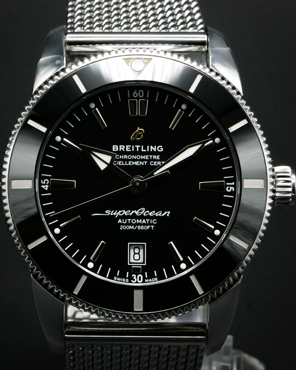 2021 Breitling Superocean Heritage II 46MM Black Dial Steel Bracelet (AB2020121B1A1)