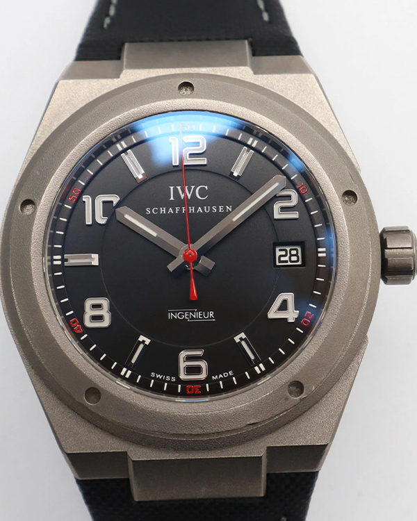 IWC Schaffhausen Ingenieur AMG 42.5MM Black Dial Textile Strap (IW322703)