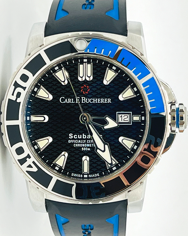 2024 Carl F. Bucherer Patravi ScubaTec 44.6MM Black Dial Rubber Strap (00.10632.23.33.01)