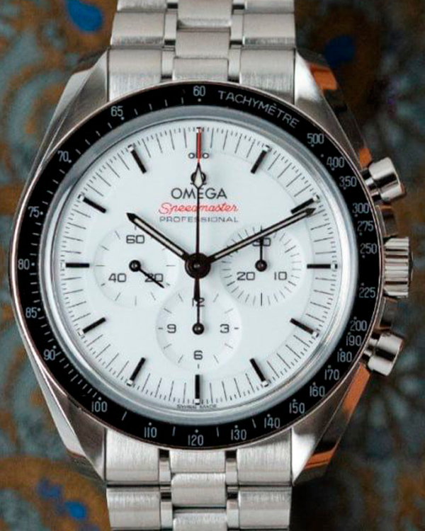 2024 Omega Speedmaster Professional Moonwatch 42MM White Dial Steel Bracelet (310.30.42.50.04.001)