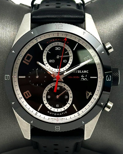 Montblanc TimeWalker 43MM Black Dial Leather Strap (MB116098)