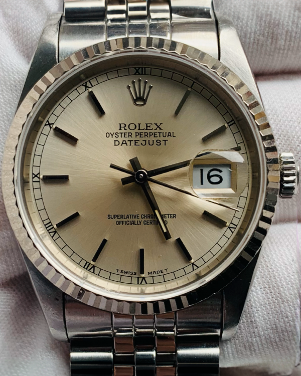 Rolex Datejust 36MM Champagne Dial Jubilee Bracelet (16234)