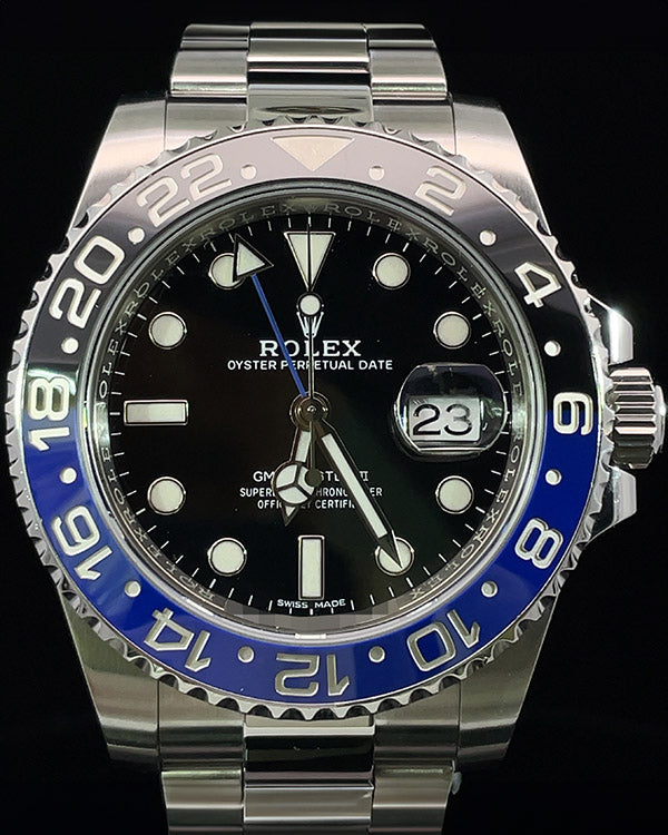 Rolex GMT-Master II "Batman" 40MM Black Dial Oyster Bracelet (116710BLNR)