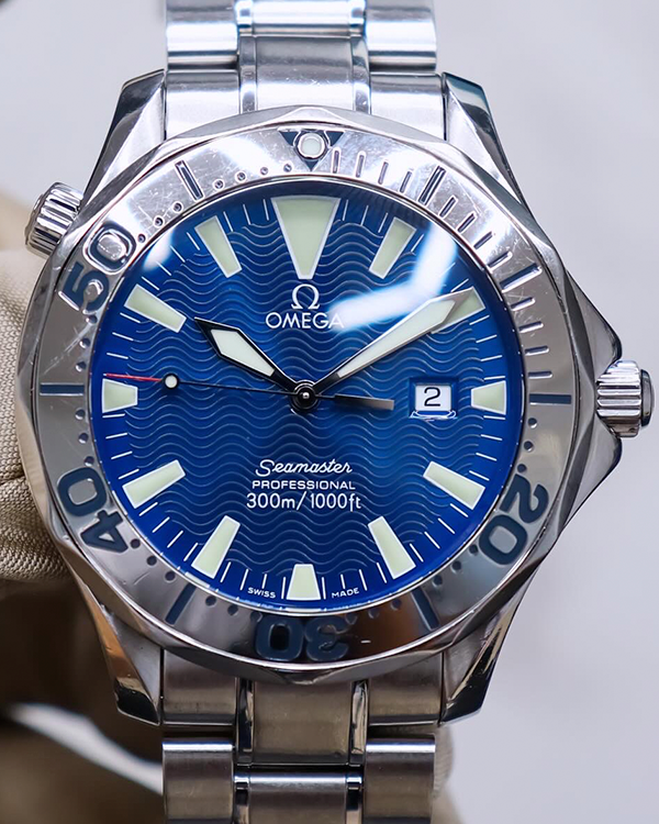 Omega Seamaster Professional 300M 41MM Quartz Blue Dial Steel Bracelet (2265.80.00)