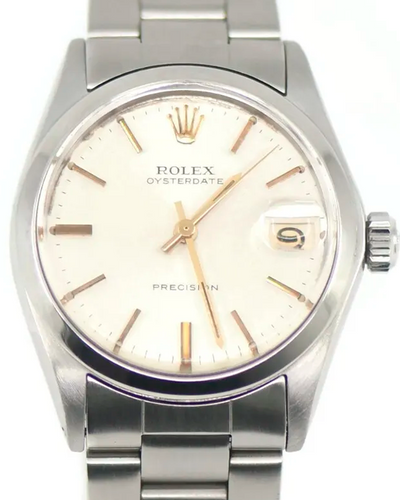 Rolex Oysterdate Precision 31MM Silver Dial Oystersteel Bracelet (6466)