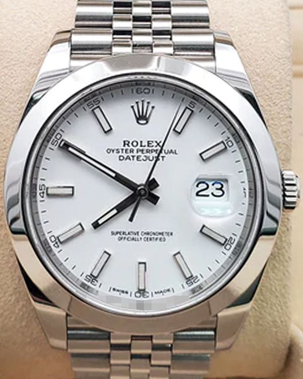 2019 Rolex Datejust 41MM White Dial Jubilee Bracelet (126300)