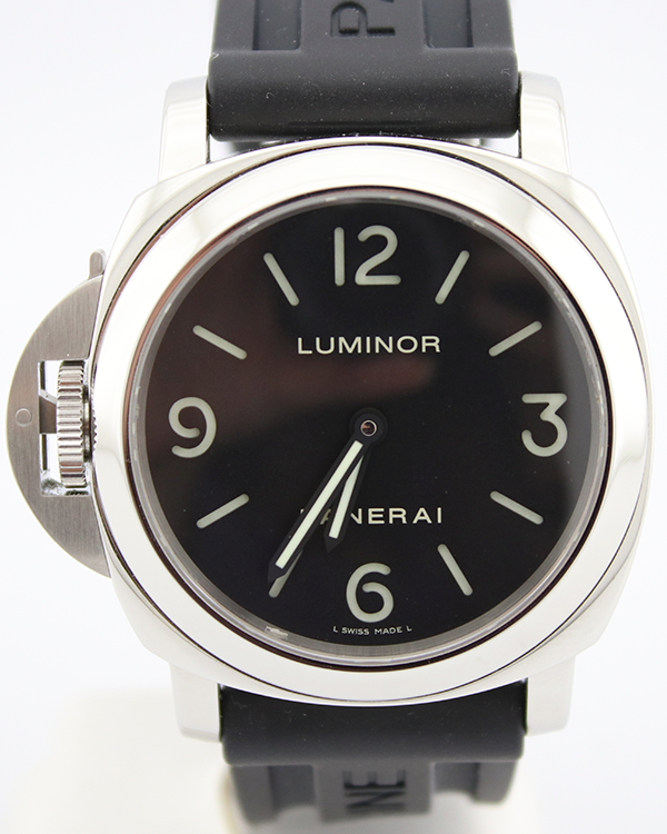 2006 Panerai Luminor Base 44MM Black Dial Rubber Strap (PAM00219)