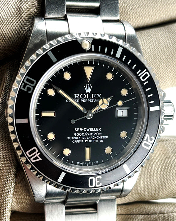 Rolex Sea-Dweller 4000 40MM Black Patina Dial Oyster Bracelet (16600)