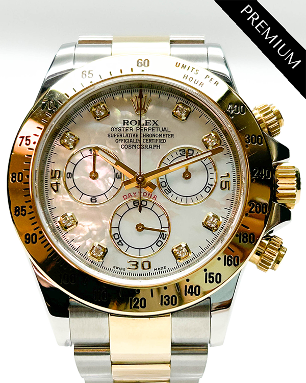 Rolex Cosmograph Daytona 40MM Mother Of Pearl Dial Two-Tone Bracelet (116523)