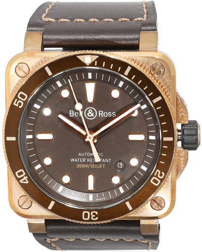 Bell & Ross BR 03-92 Diver L.E. 42MM Brown Dial Leather Strap (BR03-92-D-BR-BR/SCA)