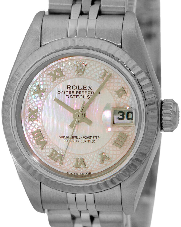 (F Serial) Rolex Lady-Datejust 26MM Mother Of Pearl Dial Jubilee Bracelet (79174)