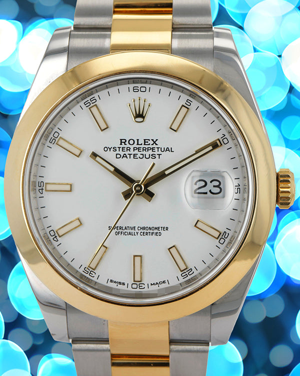 2019 Rolex Datejust 41MM White Dial Two-Tone Oystersteel Bracelet (126303)