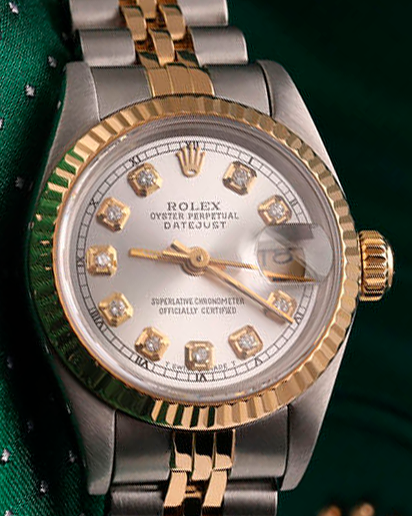 Rolex Lady-Datejust 26MM Silver Dial Two-Tone Jubilee Bracelet (69173)