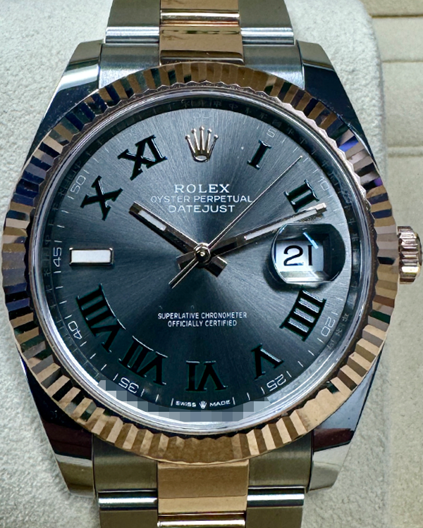 2022 Rolex Datejust "Wimbledon" 41MM Slate Dial Two-Tone Oyster bracelet (126331)