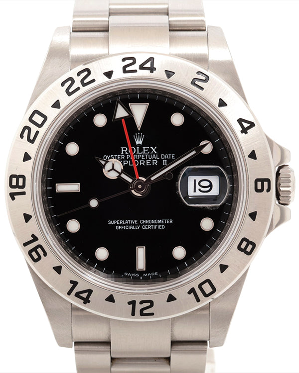 2010 (G Serial) Rolex Explorer II 40MM Black Dial Oyster Bracelet (16570T)