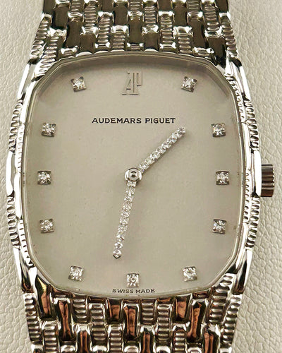 Audemars Piguet Cobra 26MM  White Dial White Gold Bracelet (2080)
