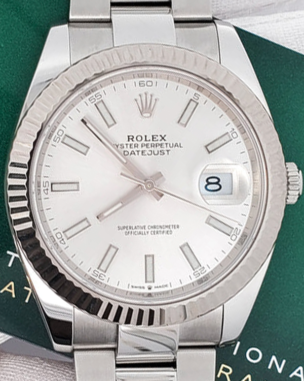 2022 Rolex Datejust 41MM Silver Dial Oyster Bracelet (126334)