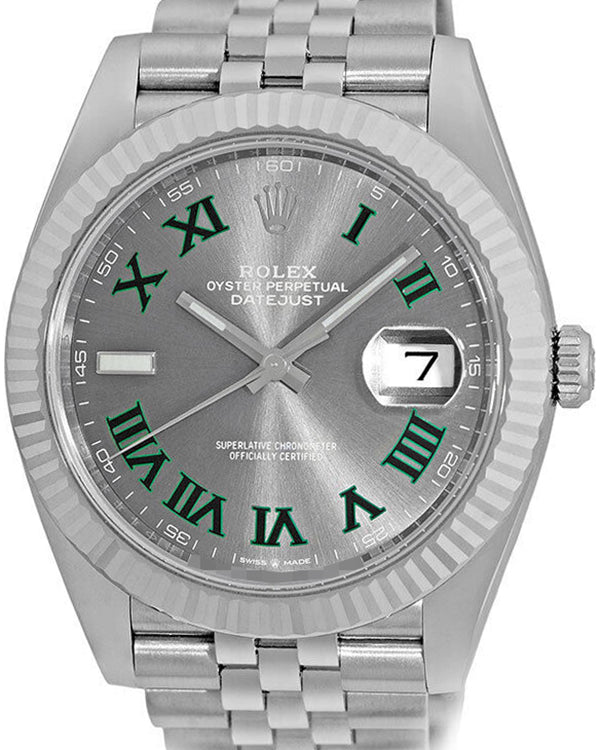 2023 Rolex Datejust "Wimbledon" 41MM Slate Dial Jubilee Bracelet (126334)