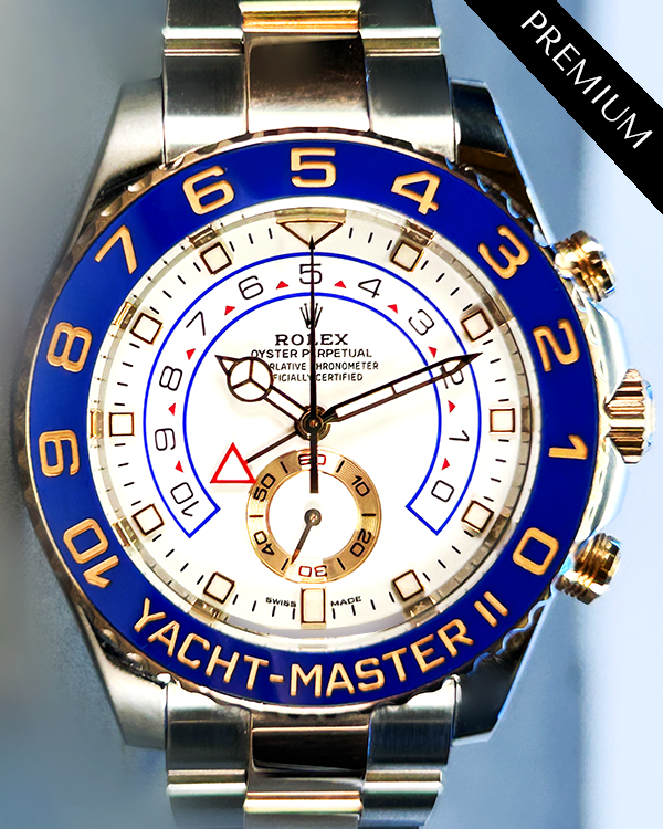 2018 Rolex Yacht-Master II 44MM White Dial Two-Tone Oyster Bracelet (116681)